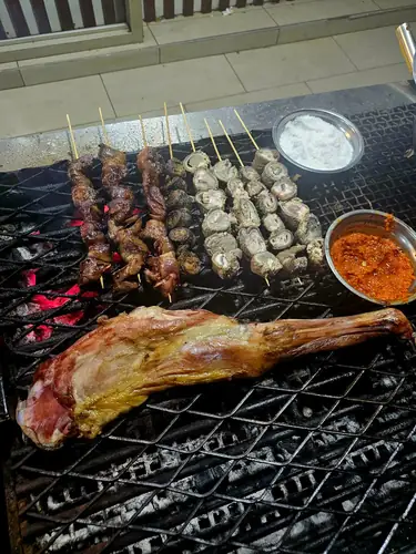 Table seating at Golden Taste Corner, Rwandan restaurant in Nairobi