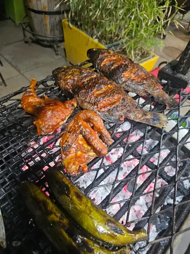 Grilled tilapia fish